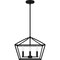 Quoizel Concho Bay Pendant 4 Lights Matte Black COB2816MBK - alternate 2